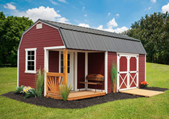 Dutch Lap Lofted Side Playhouse